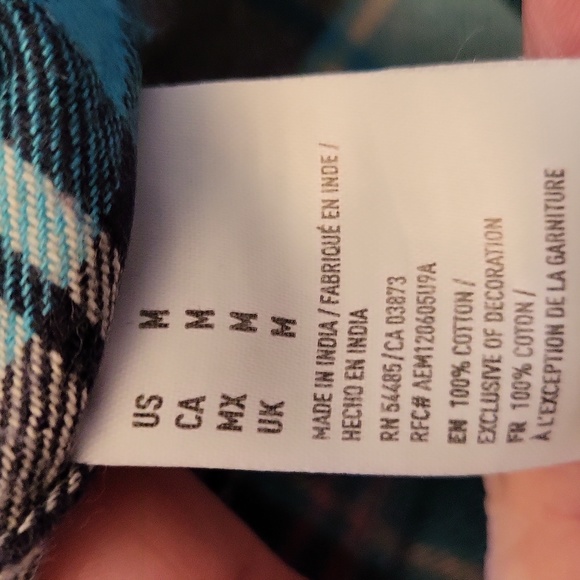 American Eagle Plaid Heritage Flannel - Picture 8 of 9